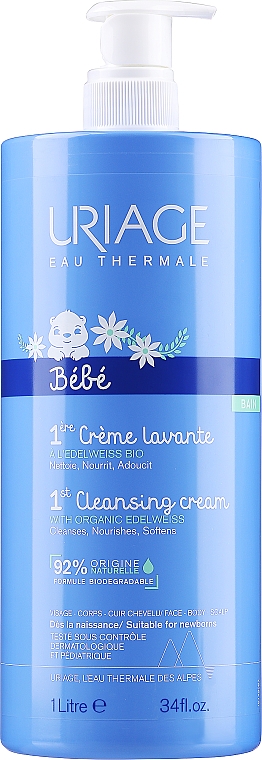 Baby Waschcreme für empfindliche Haut - Uriage Babies Cream Lavante — Foto N5