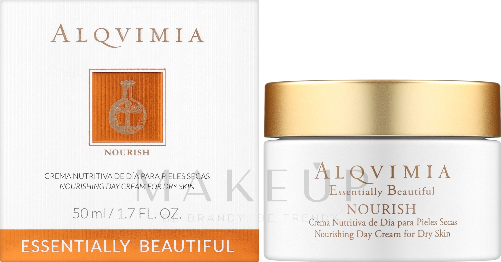 Pflegende Tagescreme für trockene Haut - Alqvimia Nourish Dry Skin Cream — Bild 50 ml