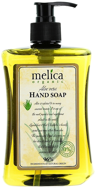 Flüssige Handseife mit Aloe Vera - Melica Organic Aloe Vera Liquid Soap — Bild N1