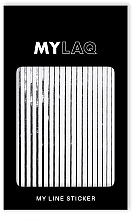 Düfte, Parfümerie und Kosmetik Nagelsticker silber - MylaQ My Silver Line Sticker