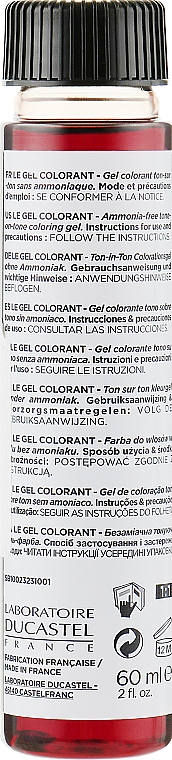 3in1 Gel-Haarfärbemittel - Laboratoire Ducastel Subtil XY Men Gel Colorant — Bild N2