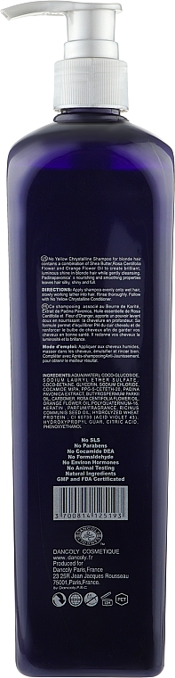 Shampoo gegen Gelbstich - Angel Professional Paris No Yellow Crystalline Shampoo — Bild N4