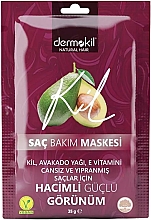 Düfte, Parfümerie und Kosmetik Haarmaske mit pflanzlicher Tonerde, Avocado und Vitamin E - Dermokil Hair Care Mask (sachet)