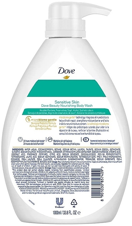Duschgel für empfindliche Haut - Dove Beauty Nourishing Sensitive Skin Body Wash — Bild N2