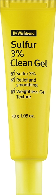 Antibakterielles und talgregulierendes Gesichtsgel mit 3% kolloidalem Schwefel - By Wishtrend Sulfur 3% Clean Gel — Bild N1