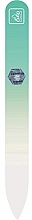 Düfte, Parfümerie und Kosmetik Glasnagelfeile im Etui 14 cm pastellgrün - Erbe Solingen Soft-Touch
