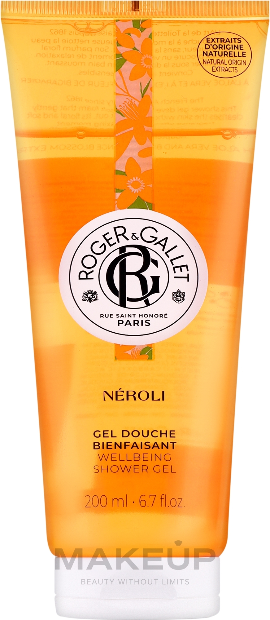 Roger&Gallet Neroli Wellbeing Shower Gel - Duschgel — Bild 200 ml