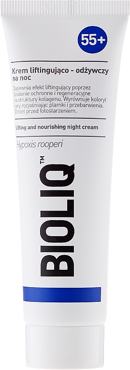 Pflegende Nachtcreme mit Lifting-Effekt - Bioliq 55+ Lifting And Nourishing Night Cream — Bild N2