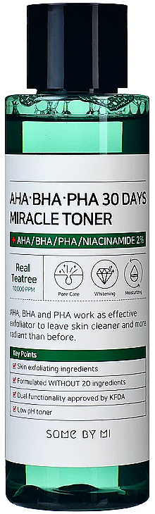 Gesichtstonikum gegen Akne mit AHA-Säuren und Niacinamid - Some By Mi AHA. BHA. PHA 30Days Miracle Toner — Bild N3