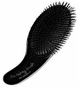 Glättende Entwirrbürste für trockenes Haar - Olivia Garden Kidney Brush Dry Detangler Black — Bild N1