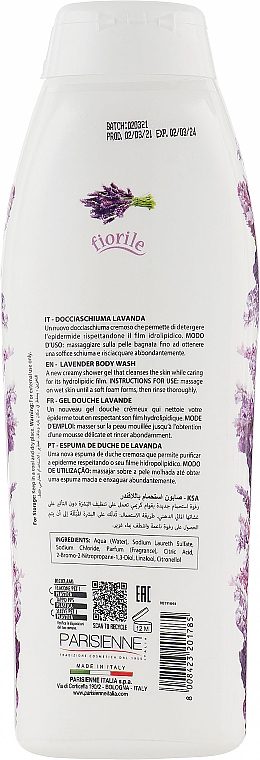 Duschgel Lavendel - Parisienne Italia Fiorile Body Wash Lavender — Bild N2