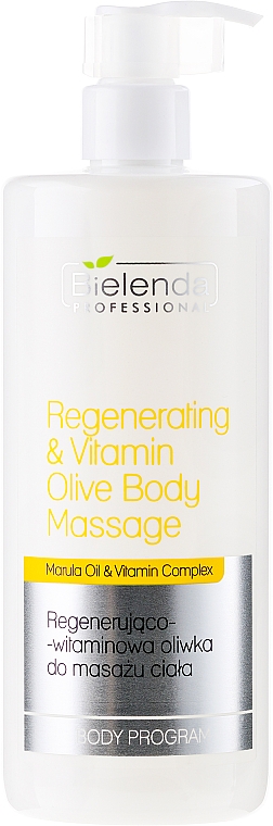 Regenerierendes Massageöl Olivenöl und Vitamine - Bielenda Professional Body Program Luxury Olive For Body Massage