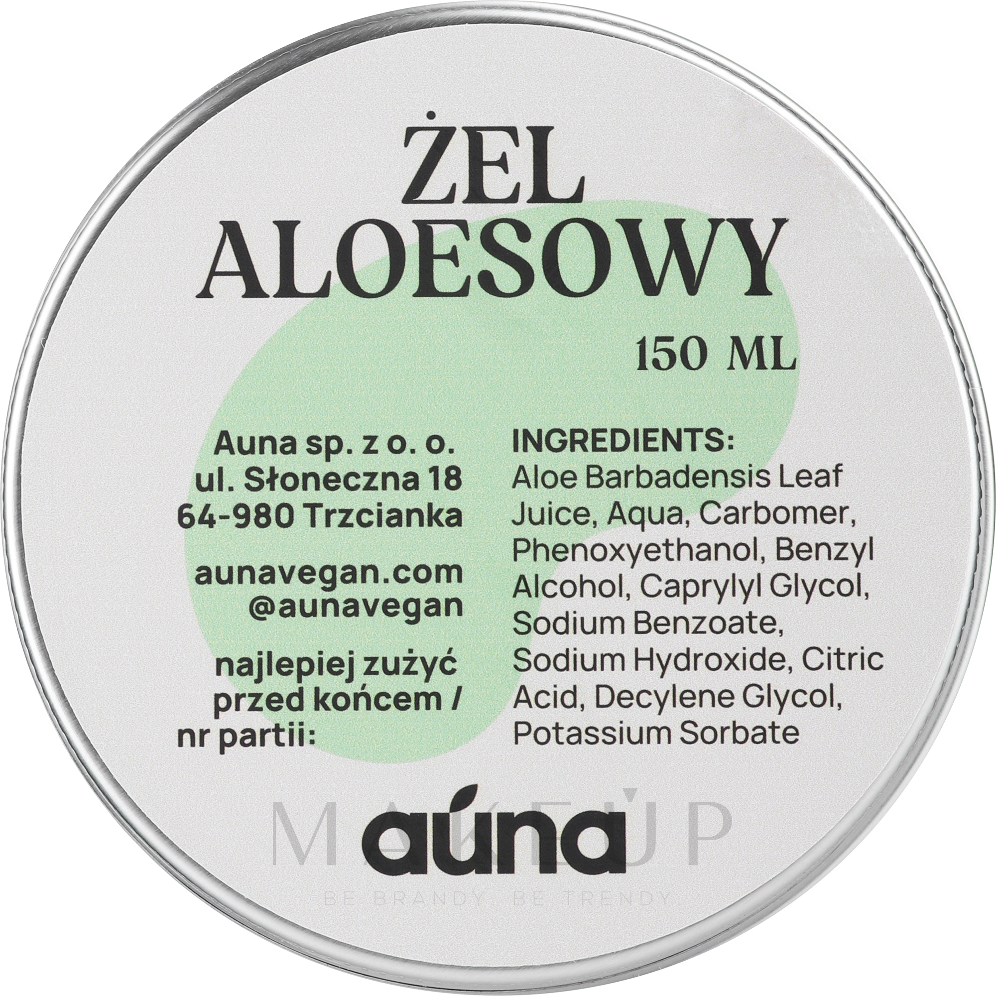 Aloe-Gel - Auna Aloe Gel — Bild 150 ml