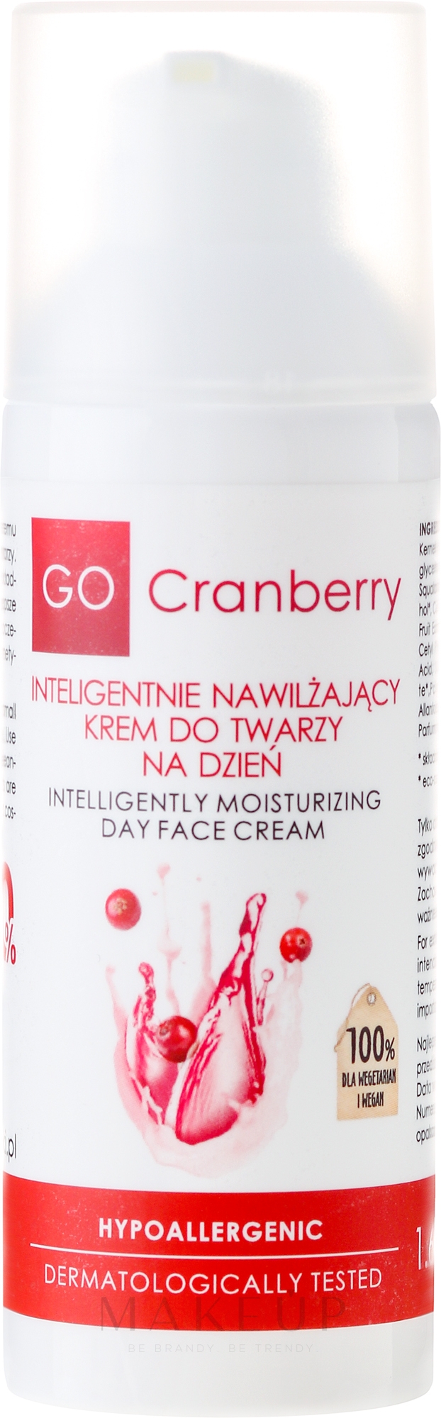 Tägliche feuchtigkeitsspendende Gesichtscreme mit Preiselbeeren - GoCranberry Day Face Cream — Bild 50 ml