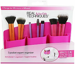 Düfte, Parfümerie und Kosmetik Make-up Pinsel-Organizer rosa - Real Techniques 3 Pocket Expert Organizer Pink