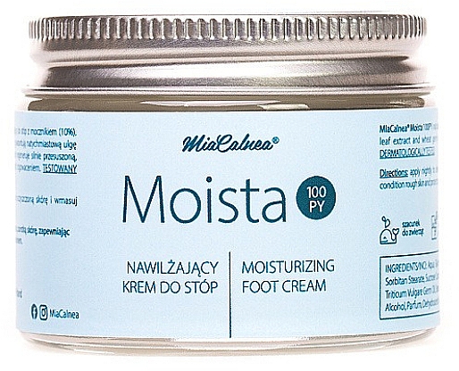 Feuchtigkeitsspendende Fußcreme - MiaCalnea Moisturizing Foot Cream — Bild N1