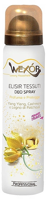 Deodorant für Stoffe, Möbel und Autos - Wexor Yellow Cashmere Ylang Ylang Deo Spray — Bild N1