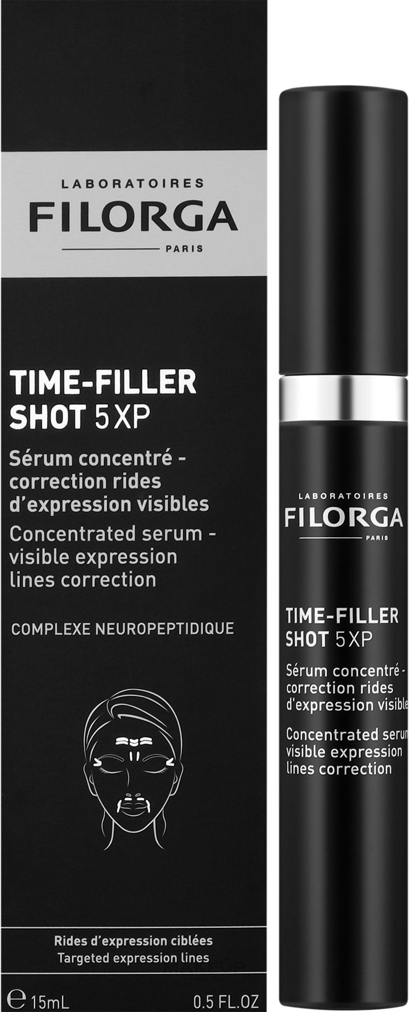 Intensives Gesichtsserum - Filorga Time-Filler Shot 5XP Concentrated Serum  — Bild 15 ml