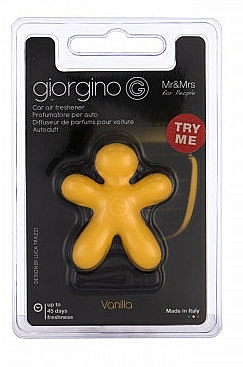 Mr&Mrs Fragrance Giorgino Vanilla Yellow - Auto-Lufterfrischer Vanilla — Bild N1