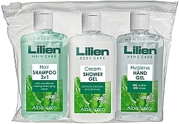 Düfte, Parfümerie und Kosmetik Körperpflegeset - Lilien Travel Set Of Cosmetics (Shampoo-Conditioner 100ml + Duschgel 100ml + Handgel 100ml) 