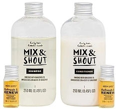 Düfte, Parfümerie und Kosmetik Set für lockiges Haar - Mix & Shout Repair (sham/250ml + condit/250ml + ampoul/2x5ml)