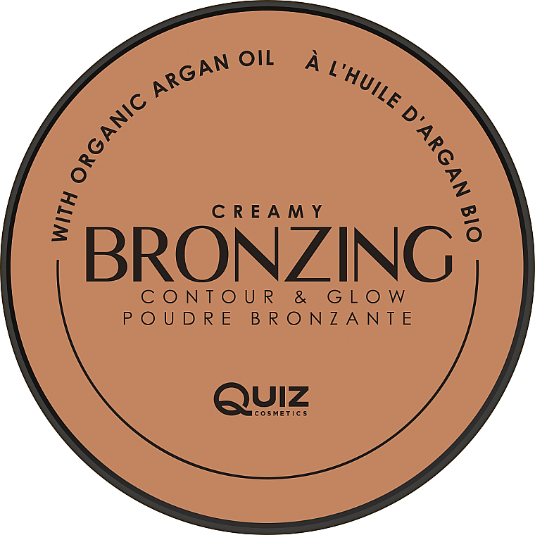 Cremefarbener Bronzer - Quiz Cosmetics Creamy Bronzing Compact Powder — Bild N1