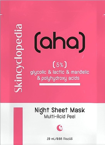 Gesichtsmaske mit AHA- und PHA-Säuren 5% - Skincyclopedia Sheet Mask  — Bild N1