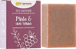 Düfte, Parfümerie und Kosmetik Bio Seife mit Myrte & Rote Traube für reifere und anspruchsvolle Haut - La Saponaria Bio Sapone