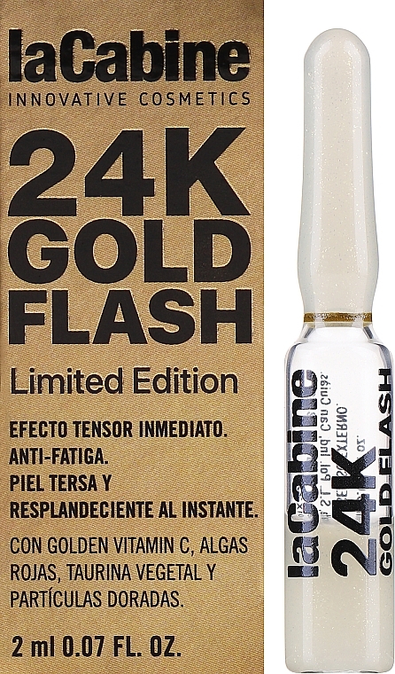 Lifting-Ampullen für das Gesicht - La Cabine Flash 24 K Gold Ampoules — Bild N1