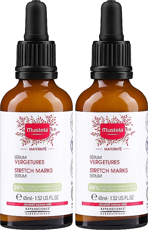 Körperpflegeset gegen Dehnungsstreifen - Mustela Maternity Duopak (Körperserum 2x45ml) — Bild N2