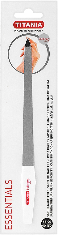 Saphir-Nagelfeile Größe 1040/8 - Titania Soligen Saphire Nail File — Bild N3