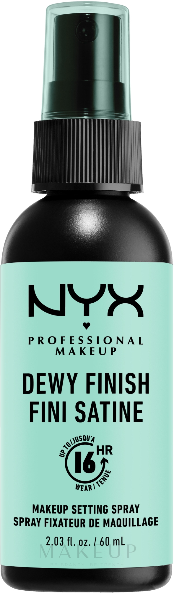 Make-up-Fixierspray - NYX Professional Makeup Dewy Finish Long Lasting Setting Spray — Bild 60 ml