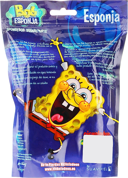 Kinder-Badeschwamm SpongeBob gelb - Suavipiel Sponge Bob Bath Sponge — Bild N5