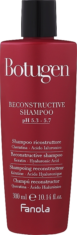 Rekonstruierendes Shampoo mit Hyaluronsäure und Keratin - Fanola Botugen Botolife Shampoo — Bild N3