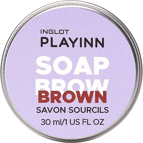 Augenbrauenseife braun - Inglot Playinn Soap Brow Brown — Bild N1