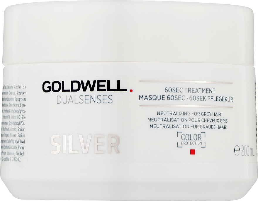 Maske für helles und graues Haar - Goldwell Dualsenses Silver 60sec Treatment — Bild N1