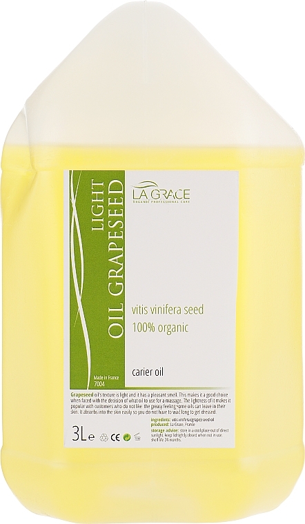 Leichtes Traubenkern-Massageöl - La Grace Grapeseed Oil Light — Bild N2