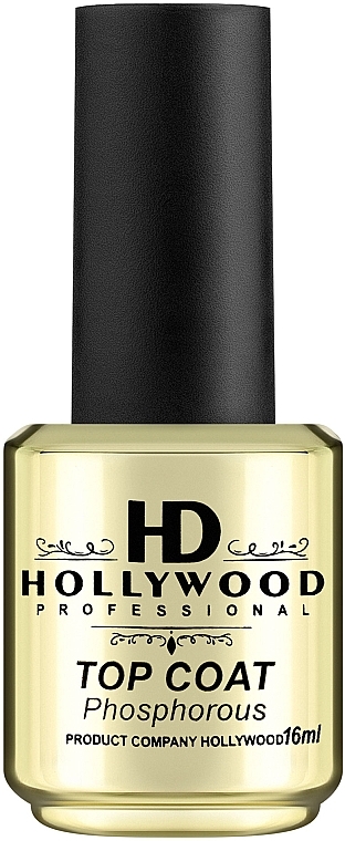 Nagelüberlack - HD Hollywood Rubber Top Coat Phosphorus — Bild N2