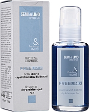 Düfte, Parfümerie und Kosmetik Leinöl für trockenes und strapaziertes Haar - Freelimix Semi Di Lino Linseed Oil For Dry And Damaged Hair
