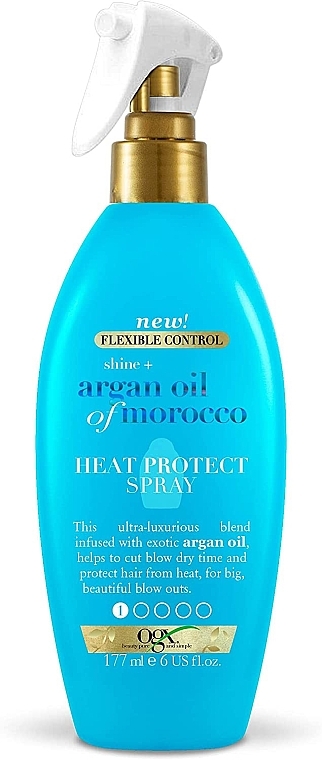 Haarspray mit Hitzeschutz - OGX Argan Oil Heat Protect Spray — Bild N1