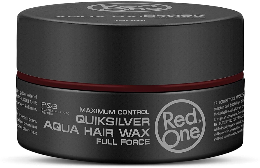 Aquawax für das Haar starker Halt - RedOne Aqua Hair Wax QuickSilver — Bild N1