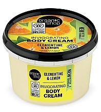 Düfte, Parfümerie und Kosmetik Körpercreme Clementine und Zitrone - Organic Shop Invigorating Body Cream Clementine & Lemon
