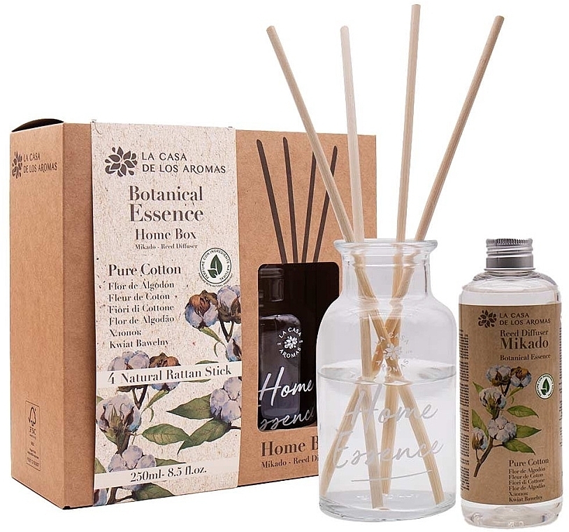 Set Reine Baumwolle - La Casa De Los Aromas Botanical Essence Home Box Pure Cotton  — Bild N2