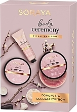 Düfte, Parfümerie und Kosmetik Set - Soraya Body Ceremony Set (b/oil/200 ml + h/cr/50 ml + b/scrub/200 g)