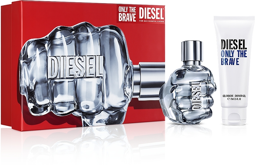 Diesel Only The Brave - Duftset (Eau de Toilette 50ml + Duschgel 75ml)  — Bild N1