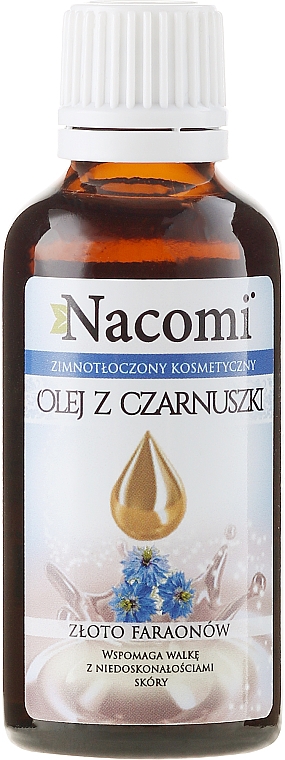 Schwarzes Kümmelöl für Gesicht und Körper - Nacomi Olej Z Czarnuszki Złoto Faraonów