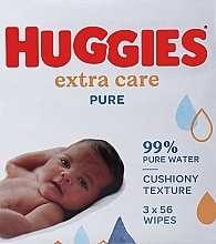 Feuchttücher für Babys Pure Extra Care 2+1, 3x56 St. - Huggies — Bild N2