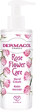 Handcreme mit Spender - Dermacol Rose Flower Care Hand Cream — Bild N1