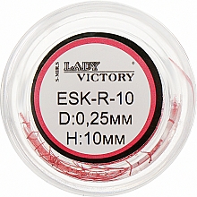Düfte, Parfümerie und Kosmetik Farbwimpern im Tiegel ESK-R-10, 0.25mm/10mm, rot - Lady Victory