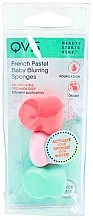Düfte, Parfümerie und Kosmetik Make-up Schwamm klein 3 St. - QVS French Pastel Baby Blurring Sponges